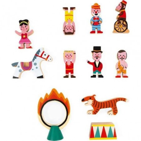 Figurines en bois Cirque Mini Story Janod