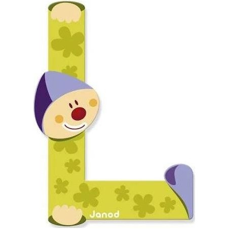 Lettre en bois Janod Clown L