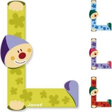 Lettre en bois Janod Clown L