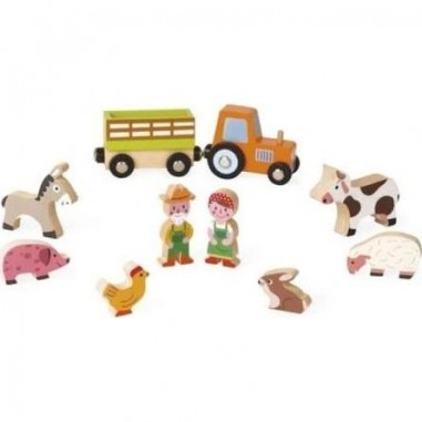 Figurines en bois Ferme Mini Story Janod Figurines en bois Ferme Mini Story Janod