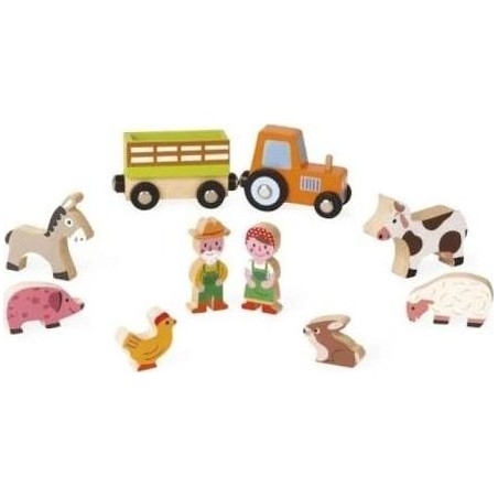 Figurines en bois Ferme Mini Story Janod
