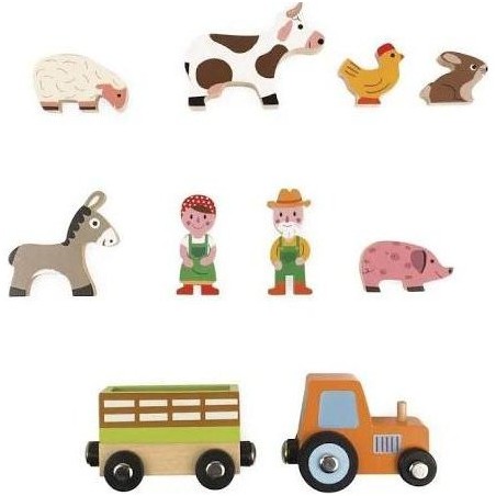 Figurines en bois Ferme Mini Story Janod