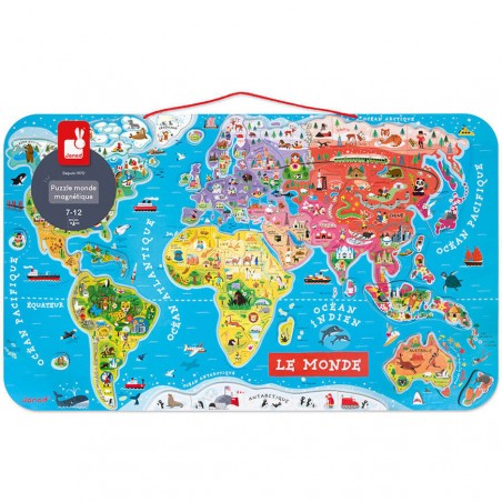 Puzzle Carte du Monde Magnétique