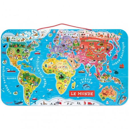 Puzzle Carte du Monde Magnétique