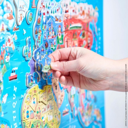 Puzzle Carte du Monde Magnétique