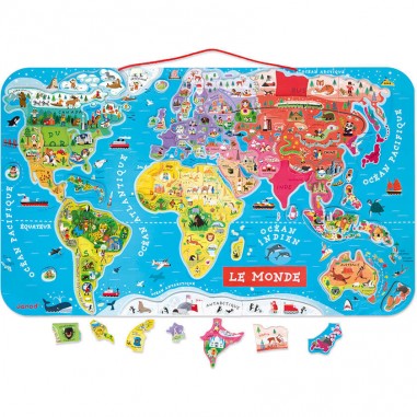 Puzzle Carte du Monde Magnétique
