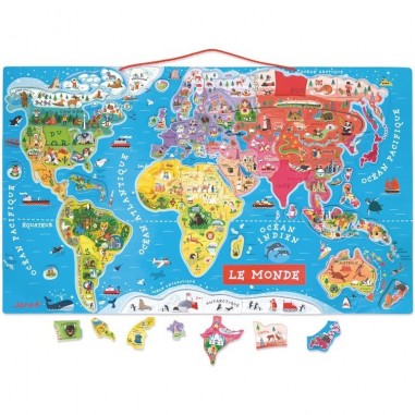 Puzzle Carte du Monde Magnétique