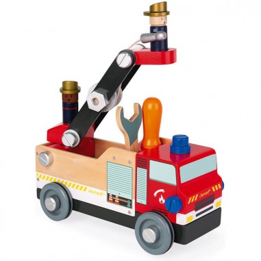 Camion de pompiers à construire Brico'kids - Janod