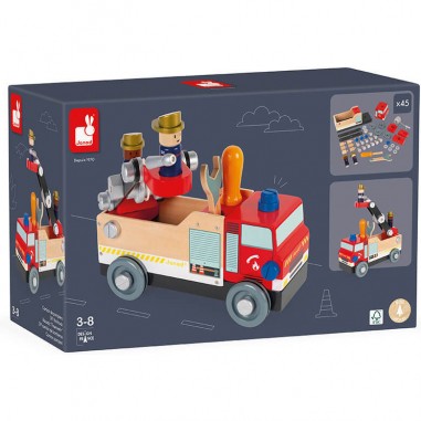 Camion de pompiers Bricokids - Janod