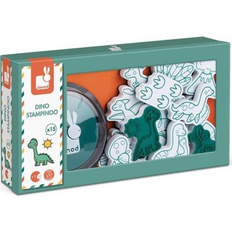 Coffret 15 tampons dinosaure Stampinoo