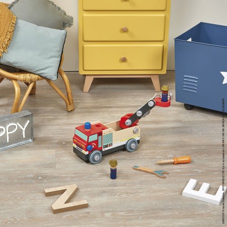 Camion de pompiers Bricokids - Janod