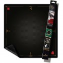 Tapis de cartes prestige noir - Format Tarrot 60 x 60 cm - Playmat - Wogamat