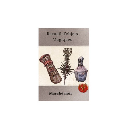 Boite de 50 cartes recueil d’objets magiques Marché Noir - Kobold Erudit