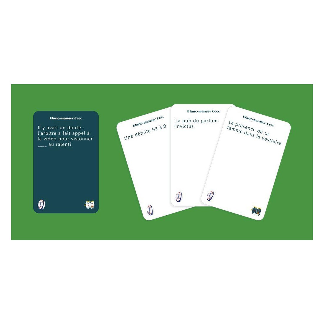 Extension Blanc-Manger Coco N°2 "Poteau Rentrant" - 200 Cartes Thème Football - Pour Apéro Et Rigolade