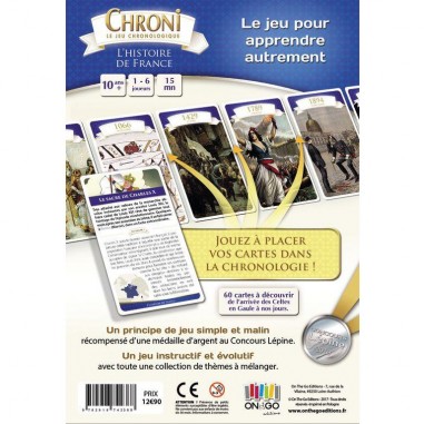 Chroni - L'Histoire de France - Jeu de société - On The Go Editions