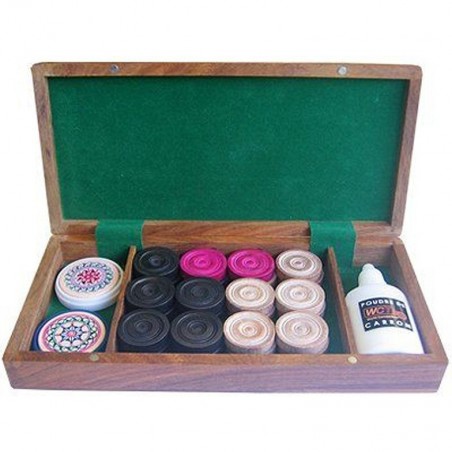 Set complet de Carrom - Coffret palissandre - Carrom Art