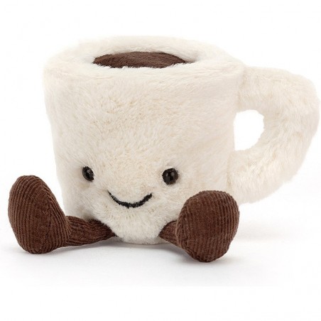 Peluche tasse blanche café Expresso Amuseable - Jellycat