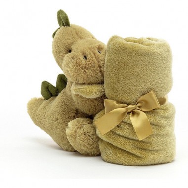 Doudou couverture chiot bashful noir et crème - Jellycat