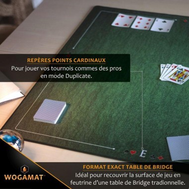 Tapis Bridge - 78x78cm - Un jeu - Wogamat