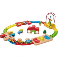 Circuit de train en bois "Arc en Ciel" - Hape Toys