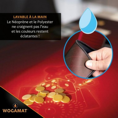 Tapis Multijeux Rouge - Taille 2 - 60x100cm - Wogamat