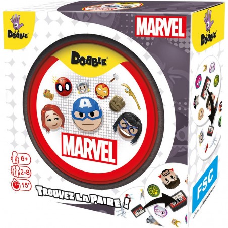 Dobble : Marvel Emoji - Eco Sleeve - Un jeu - Asmodee