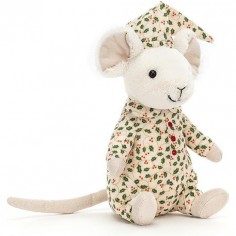 Peluche Merry Souris Pyjama de Noël - Jellycat