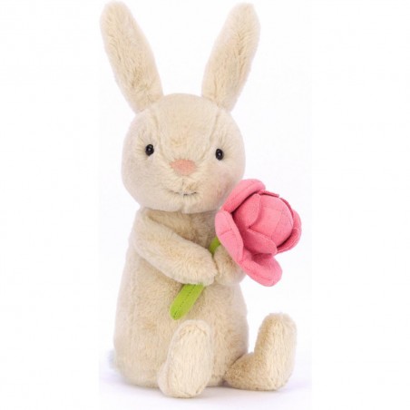 Peluche Lapin Bonnie avec une rose - Jellycat