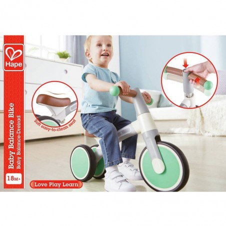 Draisienne tricycle vert pastel de Hape - dès 18 mois - Hape Toys