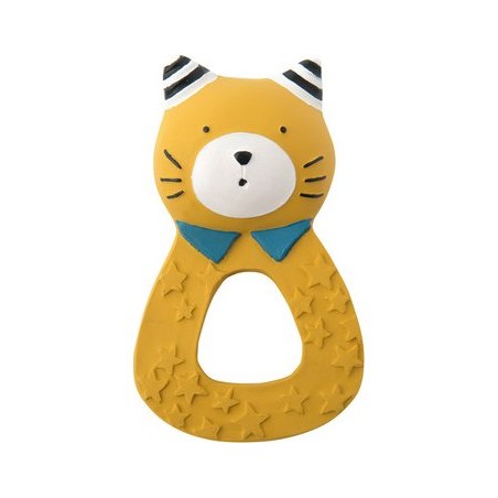 Anneau de dentition caoutchouc Chat Lulu "Les Moustaches" - Moulin Roty