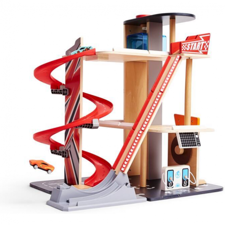 Garage looping - Hape - Jouet en bois enfant - Hape Toys