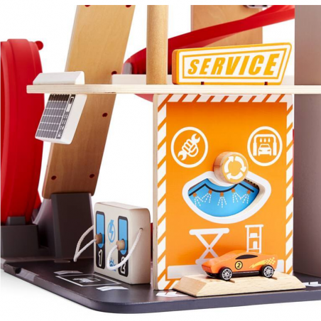 Garage looping - Hape - Jouet en bois enfant - Hape Toys