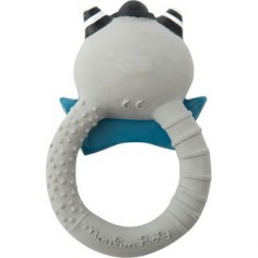 Anneau de dentition caoutchouc Chat gris "Les Moustaches" - Moulin Roty 2