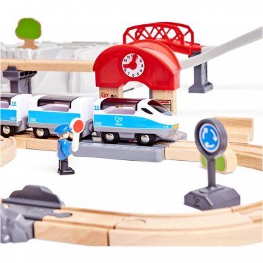 Coffret de train de la ville 2 en 1 - Un jeu Hape - Hape Toys