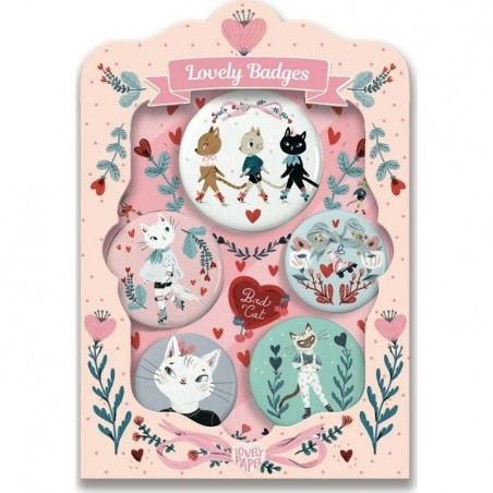 Lovely Badges Chats - Djeco