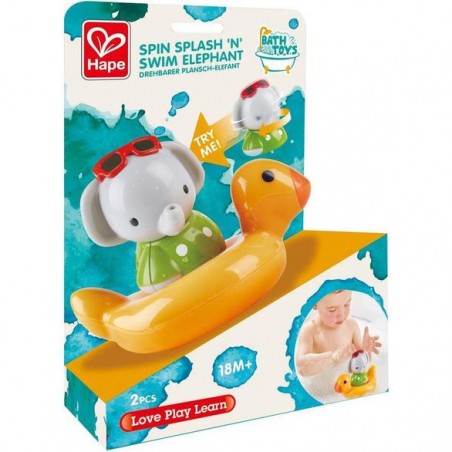 Eléphant nageur et sa bouée - Hape - Jouet de bain - Hape Toys