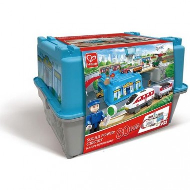 Coffret de train en bois 2 en 1 Cityscape - Hape