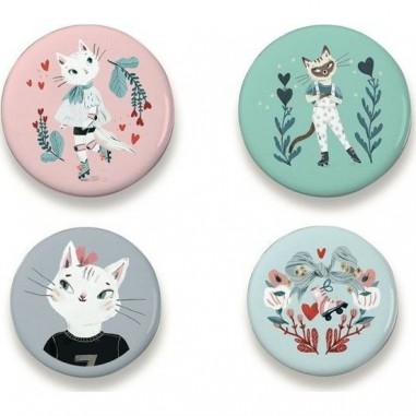 Lovely Badges Chats - Djeco