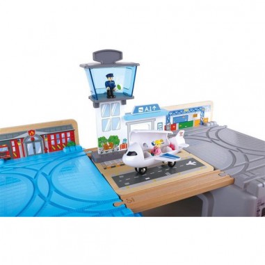 Coffret de train en bois 2 en 1 Cityscape - Hape