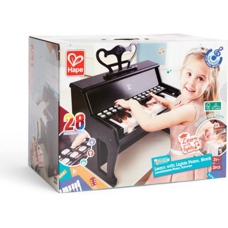 Piano avec apprentissage interactif noir - Hape