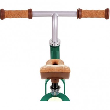 Vélo d'équilibre vert en liège - Un jeu - Hape