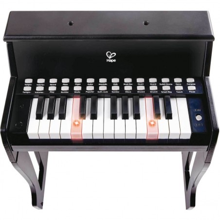 Grand piano droit avec apprentissage interactif noir - Hape