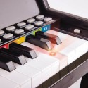 Grand piano droit avec apprentissage interactif noir - Hape