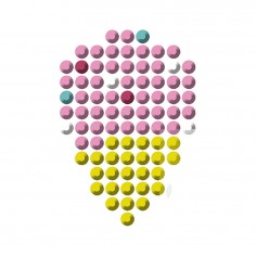 Pixel strass stickers - Les ateliers du calme - Loisirs créatifs - Janod 2