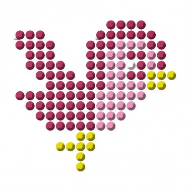 Pixel strass stickers - Les ateliers du calme - Loisirs créatifs - Janod