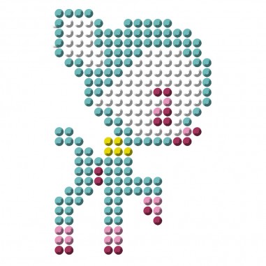 Pixel strass stickers - Les ateliers du calme - Loisirs créatifs - Janod