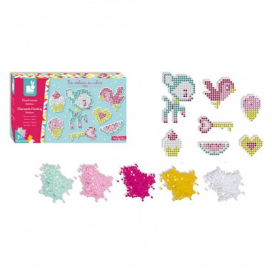 Pixel strass stickers - Les ateliers du calme - Loisirs créatifs - Janod