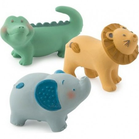 Anneau de dentition caoutchouc Lion "Sous mon Baobab" - Moulin Roty