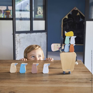Jeu d'équilibre pour enfant en bois - Jouet d'adresse buffle - Janod