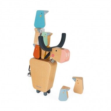Jeu d'équilibre pour enfant en bois - Jouet d'adresse buffle - Janod